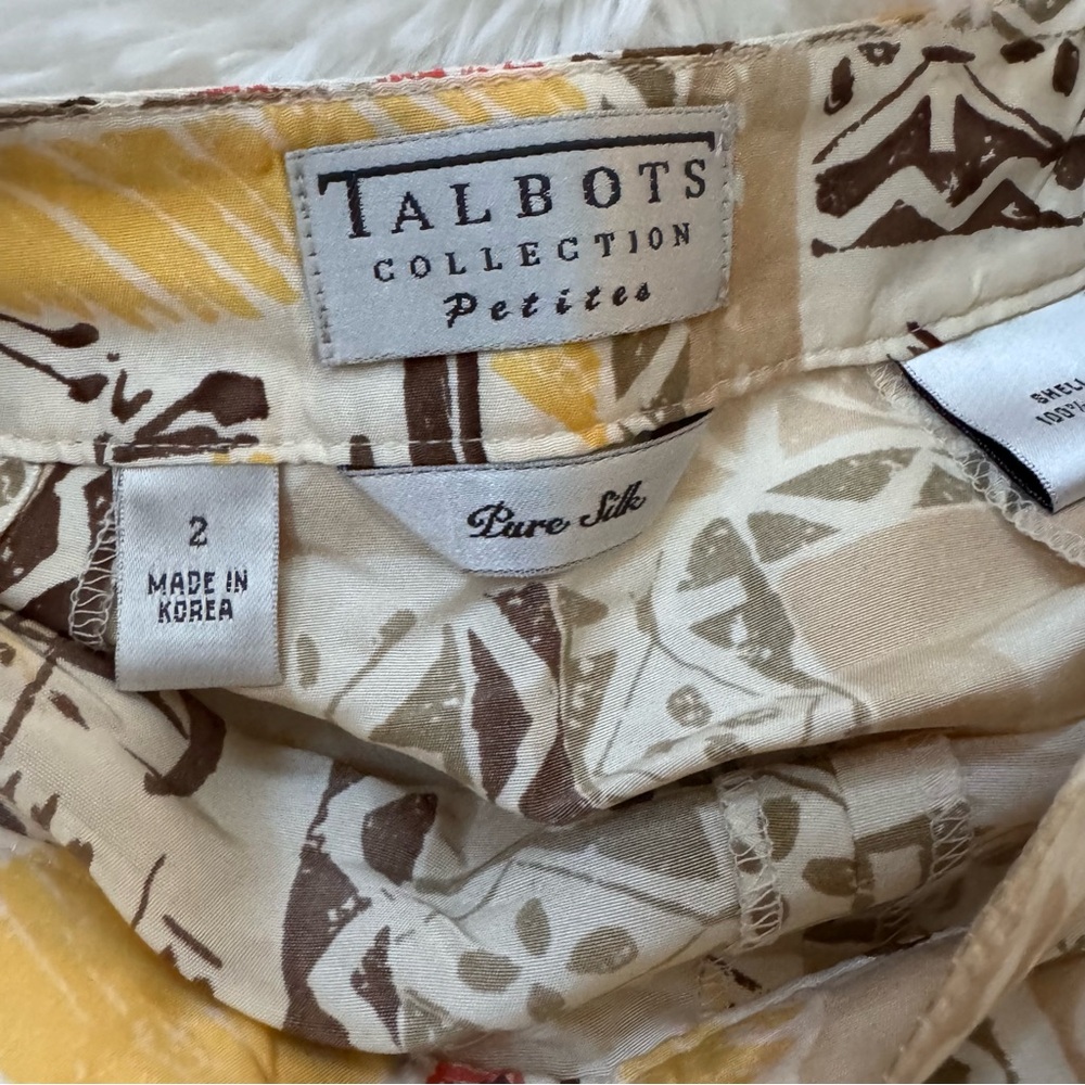 Talbots 100% Silk Skirt with Venice, Italy print size 2 - Picture 3 of 6